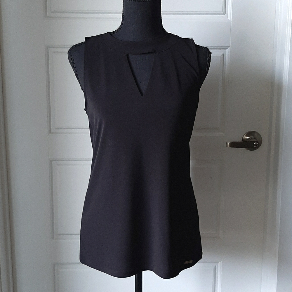 Michael Kors Black Sleeveless Top